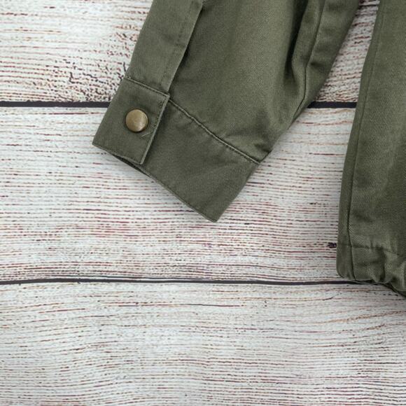 En Creme Floral Embroidered Military Jacket Women's Size‎ Medium Green - Picture 13 of 14